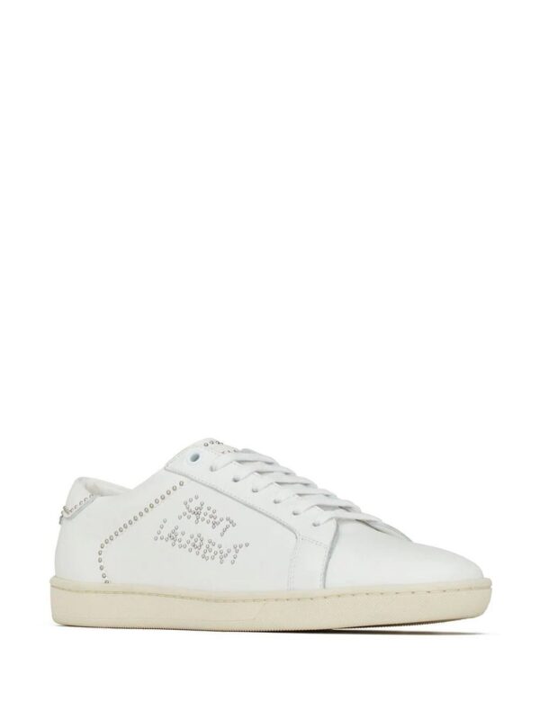 18430310_40523425_1000.jpg Saint Laurent studded low-top leather sneakers