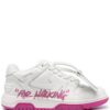 Off-white slogan-print lace-up sneakers