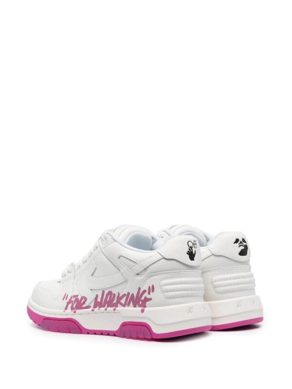 Off-white slogan-print lace-up sneakers