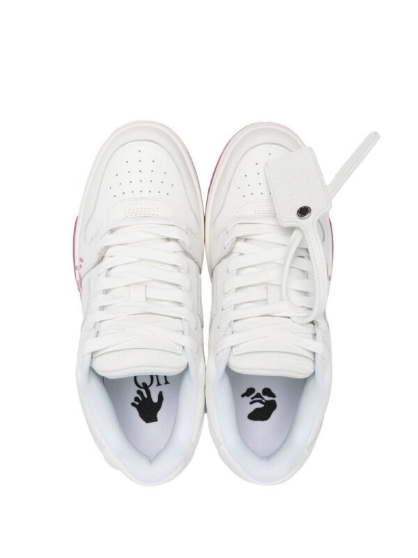 Off-white slogan-print lace-up sneakers