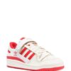 adidas  side-stripe leather sneakers