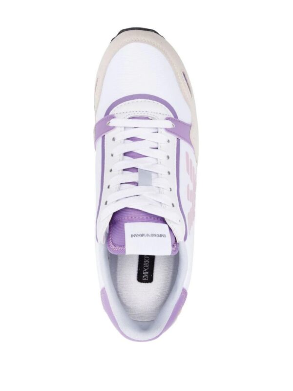 Emporio Armani  panelled logo-print detail sneakers