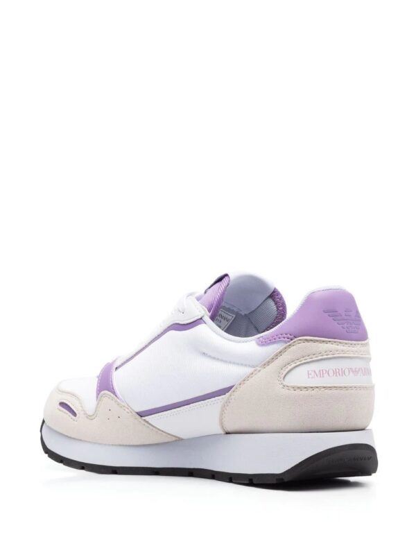 Emporio Armani  panelled logo-print detail sneakers