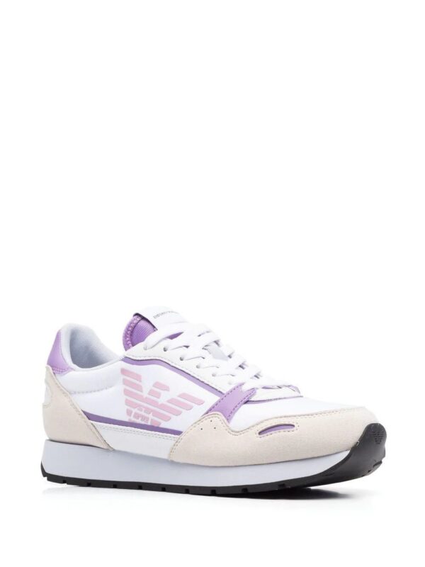Emporio Armani  panelled logo-print detail sneakers