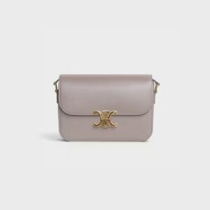 187363BF4-10BL_1_FALL19_252350.jpg CELINE CLASSIQUE TRIOMPHE BAG IN shiny calfskin