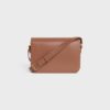 187363BF4-18BU_3_SPR23.jpg CELINE CLASSIQUE TRIOMPHE BAG IN shiny calfskin
