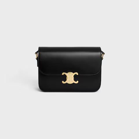 CELINE CLASSIQUE TRIOMPHE BAG IN shiny calfskin