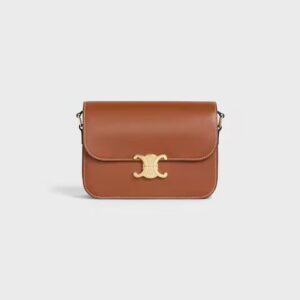 187363BFN-04LU_1_LIB.jpg CELINE CLASSIQUE TRIOMPHE BAG IN Natural Calfskin