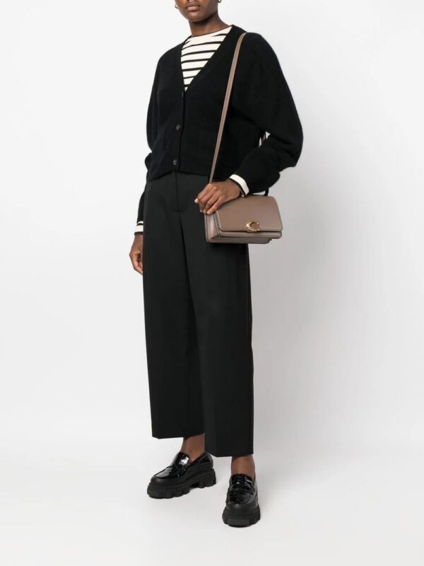 Coach  logo-plaque leather shoulder bag