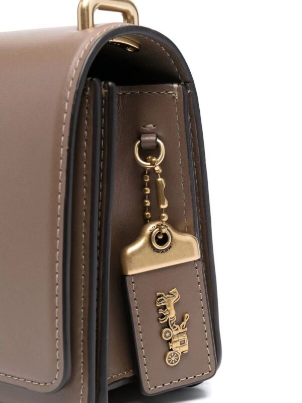 Coach  logo-plaque leather shoulder bag