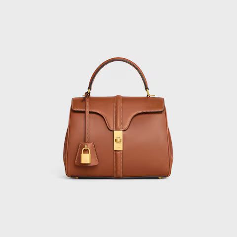 188003BF9-03TN_1_SUM23_W.jpg CELINE Small 16 Bag IN natural calfskin