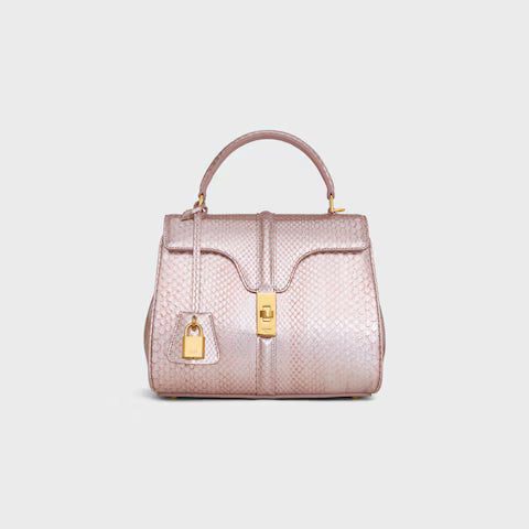 CELINE Small 16 Bag IN pearly python