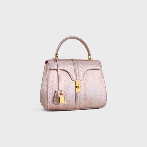 CELINE Small 16 Bag IN pearly python