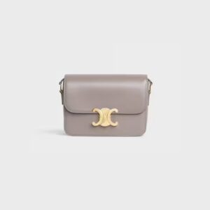 188423BF4-10BL_1_FALL19_252475.jpg CELINE TEEN TRIOMPHE BAG IN shiny calfskin