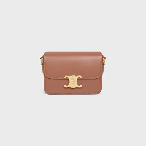 188423BF4-18BU_1_SUM23.jpg CELINE TEEN TRIOMPHE BAG IN shiny calfskin