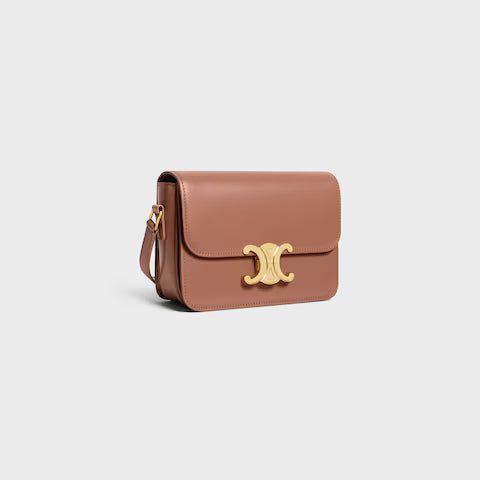 188423BF4-18BU_2_SUM23.jpg CELINE TEEN TRIOMPHE BAG IN shiny calfskin