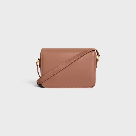 188423BF4-18BU_3_SUM23.jpg CELINE TEEN TRIOMPHE BAG IN shiny calfskin