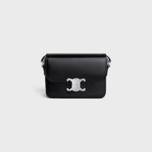 188423BF4-38SI_1_FW23_W.jpg CELINE TEEN TRIOMPHE BAG IN shiny calfskin