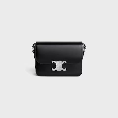 188423BF4-38SI_1_FW23_W.jpg CELINE TEEN TRIOMPHE BAG IN shiny calfskin