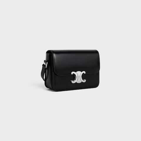 188423BF4-38SI_2_FW23_W.jpg CELINE TEEN TRIOMPHE BAG IN shiny calfskin