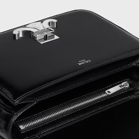 188423BF4-38SI_4_FW23_W.jpg CELINE TEEN TRIOMPHE BAG IN shiny calfskin