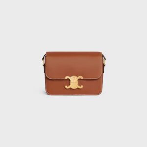188423BFN-04LU_1_FW23_W.jpg CELINE TEEN TRIOMPHE BAG IN Natural Calfskin