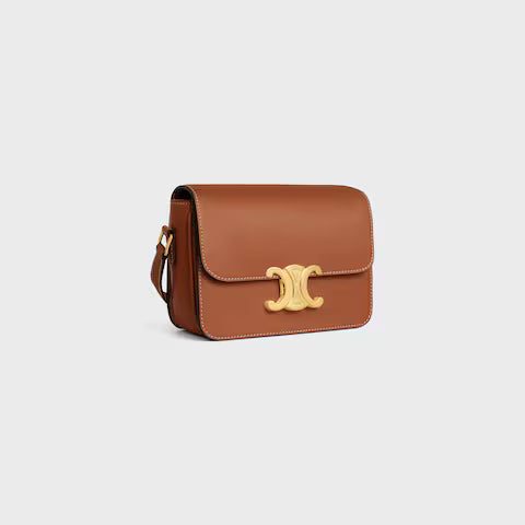 188423BFN-04LU_2_FW23_W.jpg CELINE TEEN TRIOMPHE BAG IN Natural Calfskin