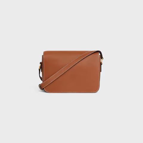 188423BFN-04LU_3_FW23_W.jpg CELINE TEEN TRIOMPHE BAG IN Natural Calfskin