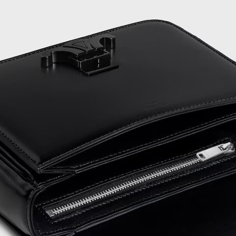 188423EQJ-38NN_4_WIN22.jpg CELINE TEEN TRIOMPHE BAG IN Shiny Calfskin