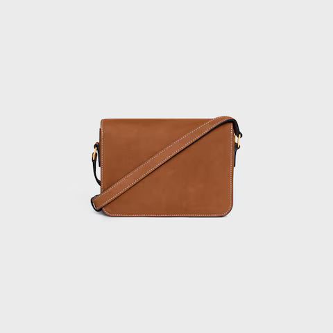 188423GR5-02CM_3_FALL25_W_a9146fed-38fc-4cd4-a453-651a8271f061.jpg CELINE TEEN TRIOMPHE BAG IN NUBUCK CALFSKIN