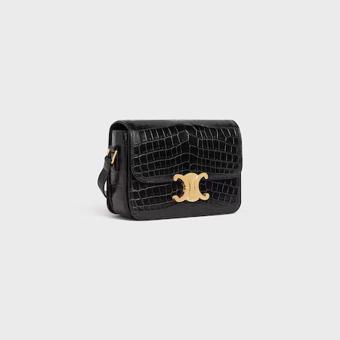 188424BF6-38NO_2_FALL21.jpg CELINE Teen Triomphe Bag in Crocodile