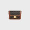 188882BZ4-04LU_1_SS24_P1_W.jpg CELINE TEEN TRIOMPHE BAG IN Triomphe Canvas and Calfskin