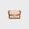 188882EGC-02NT_1_SPR23.jpg CELINE TEEN TRIOMPHE BAG IN TEXTILE AND CALFSKIN
