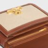 188882EGC-02NT_4_SPR23.jpg CELINE TEEN TRIOMPHE BAG IN TEXTILE AND CALFSKIN