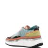 Chloé multi-panel lace-up sneakers