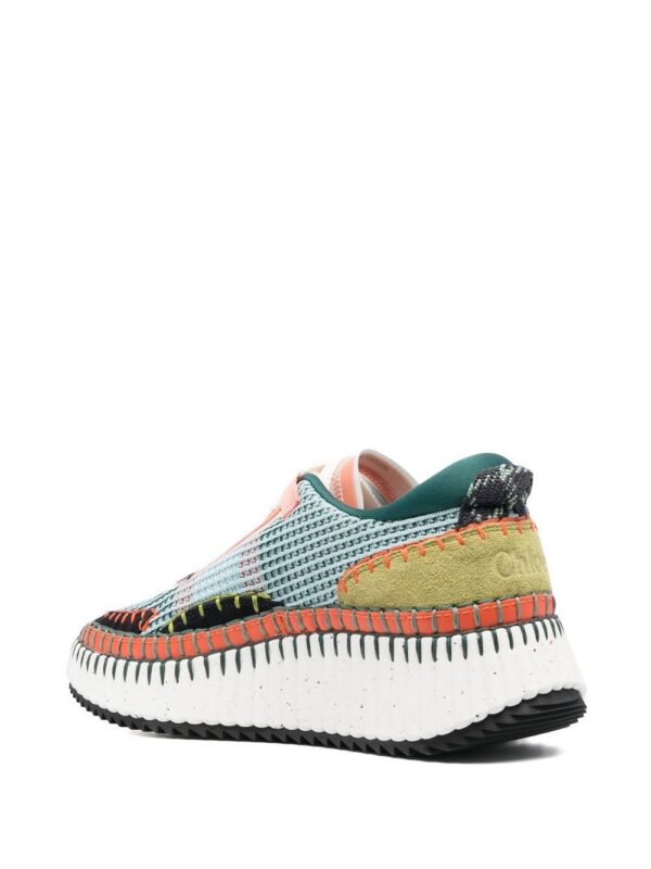 Chloé multi-panel lace-up sneakers