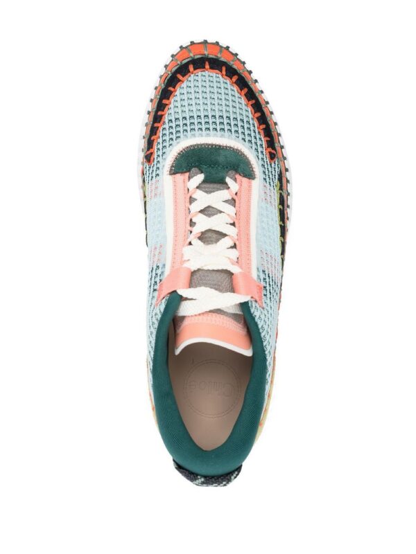 Chloé multi-panel lace-up sneakers