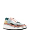 Chloé multi-panel lace-up sneakers