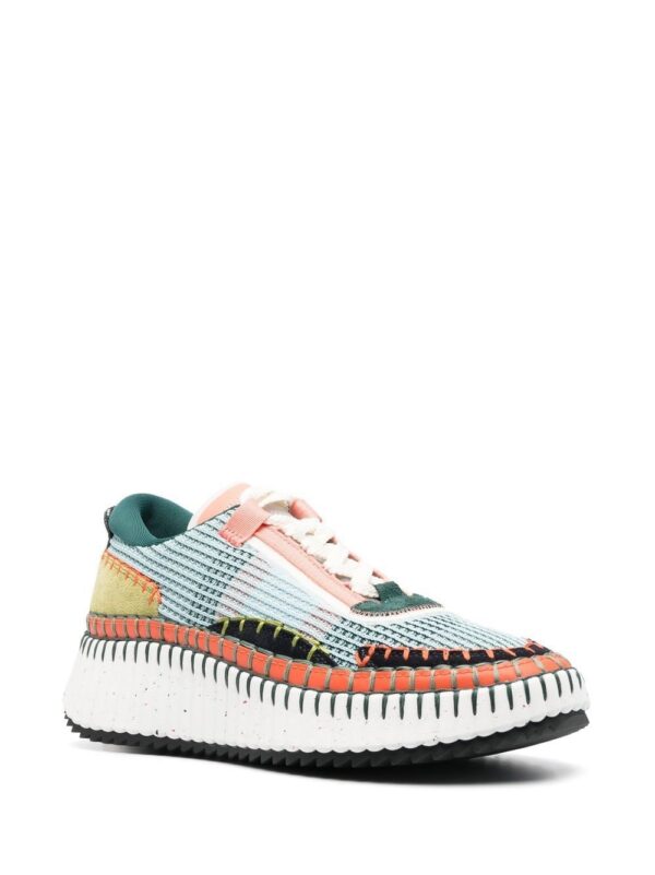 Chloé multi-panel lace-up sneakers