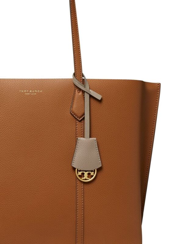 Tory Burch  leather logo-print tote bag