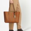 Tory Burch  leather logo-print tote bag