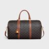 190662CAS-04LU_1_SUM23.jpg CELINE Medium Travel Bag IN Triomphe Canvas and calfskin