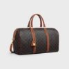 190662CAS-04LU_2_SUM23.jpg CELINE Medium Travel Bag IN Triomphe Canvas and calfskin