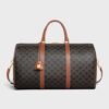 190672CAS-04LU_1_SUM23.jpg CELINE Large Travel Bag IN Triomphe Canvas and calfskin