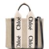 Chloé  Woody logo-strap tote bag