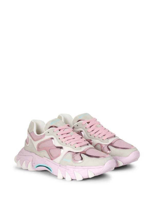 Balmain B-East leather low-top sneakers