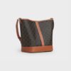 191132CAS-04LU_2_WIN19_W.jpg CELINE Medium Bucket IN Triomphe Canvas and calfskin
