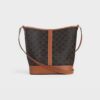 191132CAS-04LU_3_WIN19_W.jpg CELINE Medium Bucket IN Triomphe Canvas and calfskin