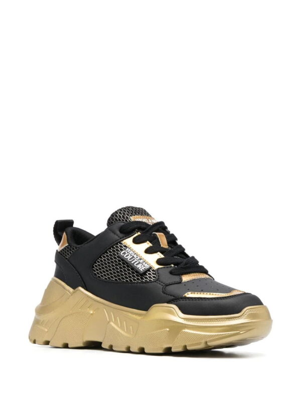 Versace lo-top leather sneakers