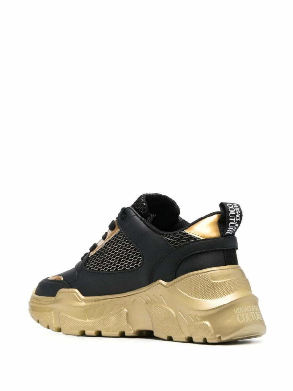 Versace lo-top leather sneakers